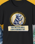One Human Year = Ten Dog Years, Volume 2, Unisex T-Shirt-Black-Design made by Dog Gang
