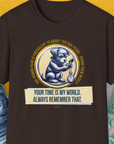One Human Year = Ten Dog Years, Volume 2, Unisex T-Shirt-Dark Chocolate-Design made by Dog Gang