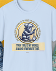 One Human Year = Ten Dog Years, Volume 2, Unisex T-Shirt-Light Blue-Design made by Dog Gang