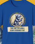 One Human Year = Ten Dog Years, Volume 2, Unisex T-Shirt-Royal-Design made by Dog Gang