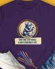 One Human Year = Ten Dog Years, Volume 2, Women's T-Shirt-Purple-a funny shirt for dog lovers and dog owners, designed by Dog Gang of Switzerland, printed locally in your region