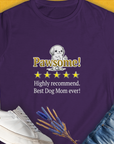 Dog Mom Series, Volume 10, Women's T-Shirt-Purple. For dog lovers and dog owners. Design by Dog Gang