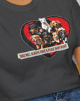 My Heart Belong To Dogs (dogs will always have a place in my heart), Volume 2, Unisex T-Shirt-, a fun and stylish design for dog lovers from Dog Gang
