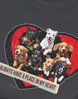 My Heart Belong To Dogs (dogs will always have a place in my heart), Volume 2, Unisex T-Shirt-. A dog-themed Design from Dog Gang