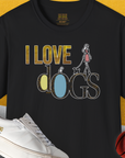 I Love Dogs - Series I, Volume 2, Unisex T-Shirt-Black, Design by Dog Gang