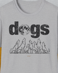 The Dog Gang Minimalistic Series II, Volume 3, Unisex T-Shirt-Sport Grey. A perfect gift for dog lovers and dog owners. Design by Dog Gang