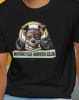 Motorcycle Hunter Club, Volume 1, Unisex T-Shirt-. For dog lovers and dog owners. Design by Dog Gang