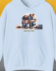 So... Woof? Volume 7, Unisex Hoodie-Light Blue, a cool and stylish design with a funny saying from Dog Gang